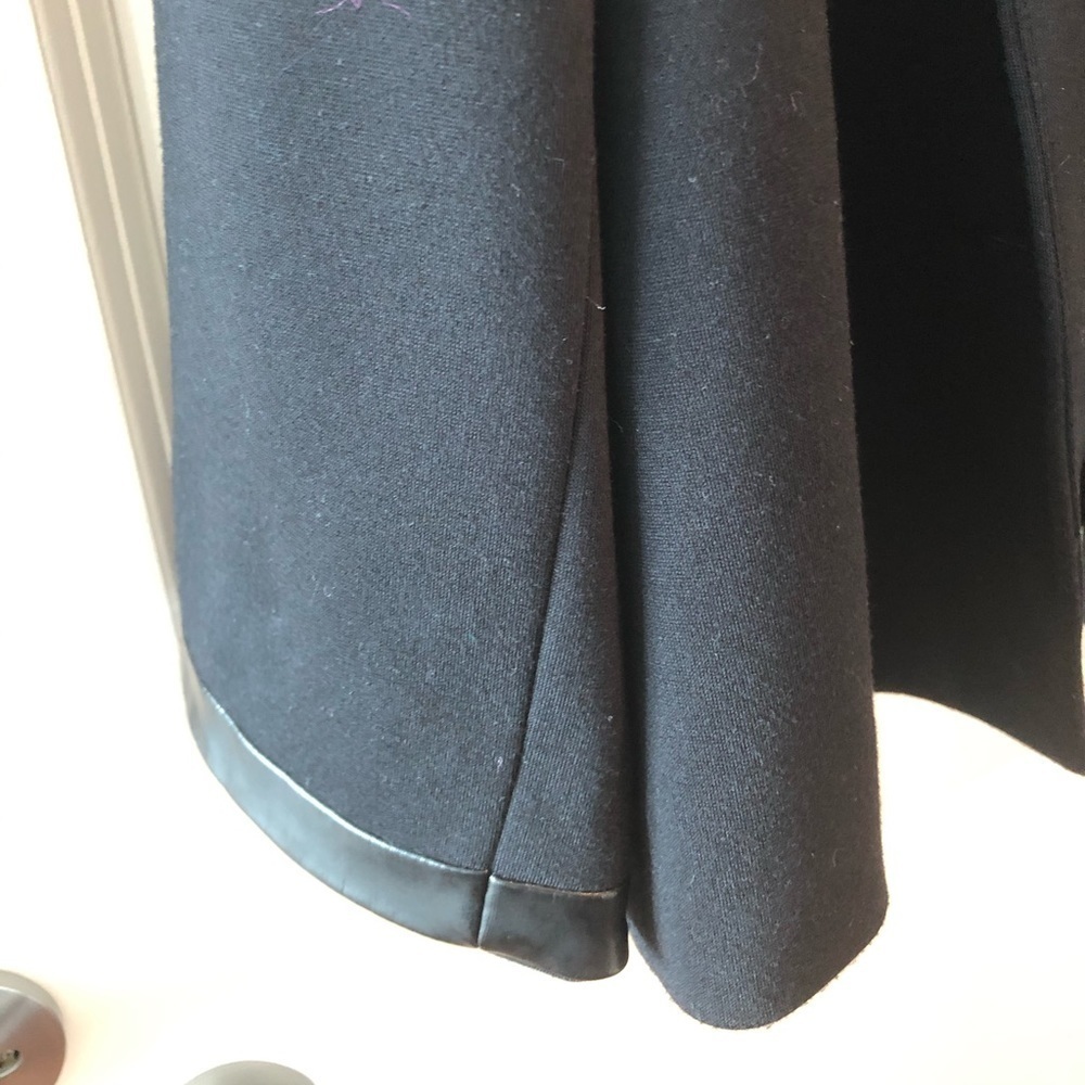 Sandro Sport Wear Black Cropped Pea Cot Size M - Picture 6 of 13